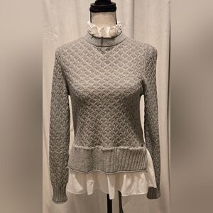 Ted Baker Grey Textured Sweater , Size 0